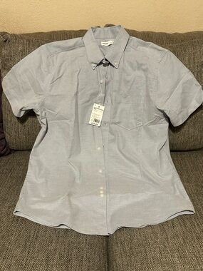 Men's Sonoma Light Blue Short-Sleeve Button-Down Shirt